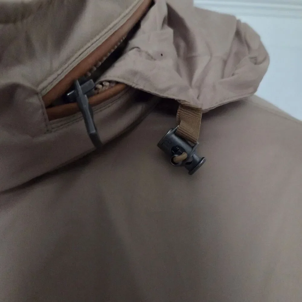 Polo Ralph Lauren Men's tan Windbreaker Jacket hooded lightweight Size L